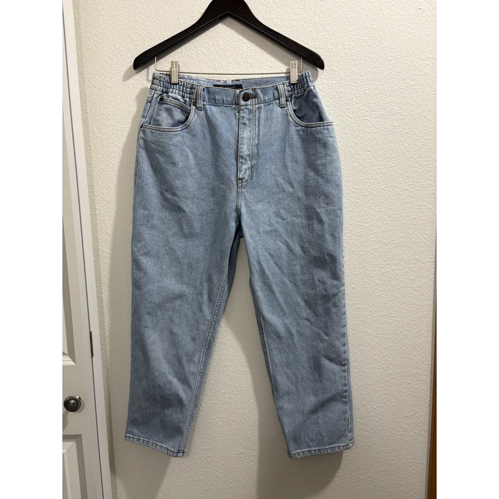 Vintage BillBlass High Waisted Mom Jeans Blue Cotton Women's Size‎ 14p Relaxed